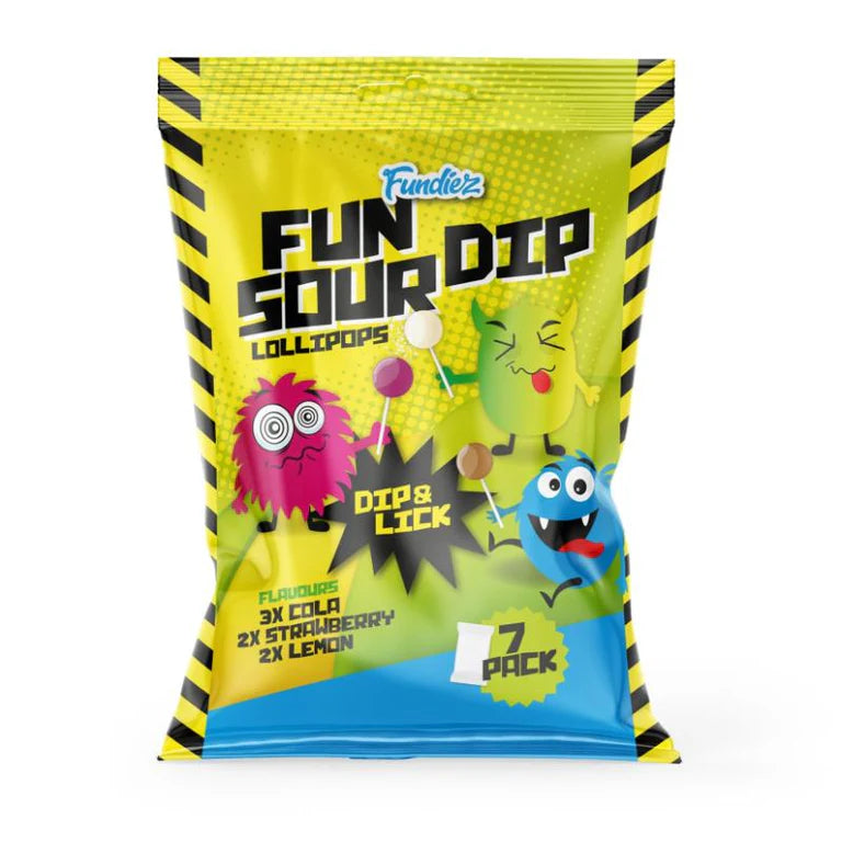 Fundiez Fun Sour Dip Lollipops