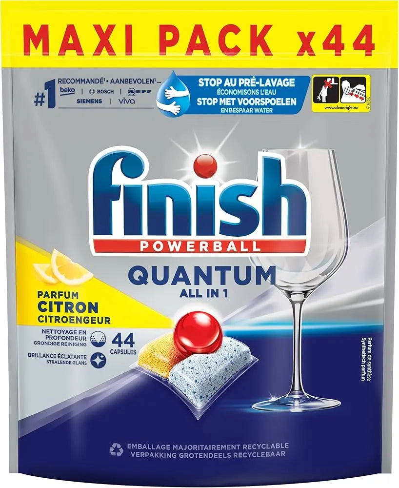 Finish Quantum Tout en 1 Citron 44pcs